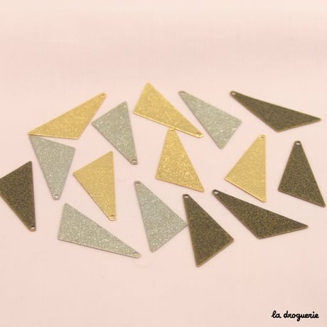 Perle Puzzle triangle granité | Perle 35x13 mm