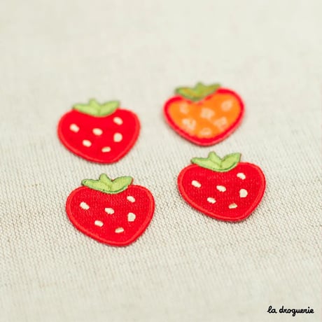 Ecusson Agrément fruit fraise | Ecusson á thermocoller 33x28 mm