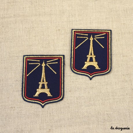 Ecusson Blason Tour Eiffel 68 mm  Ecusson à thermocoller 68 x 53 mm