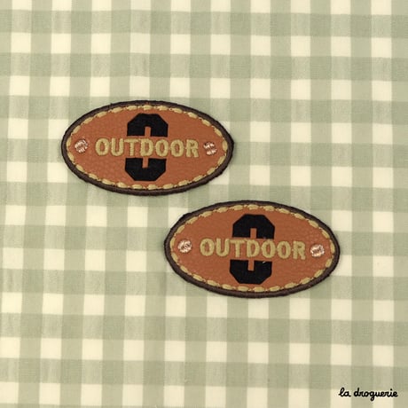Ecusson Outdoor ovale 55 mm | Ecusson à thermocoller 55×30 mm
