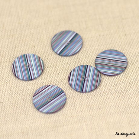 Bouton Jeux de rayures facon Missoni | Bouton 25mm