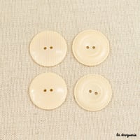 Bouton Grain de sable bord bombé 2 trous | Bouton 31mm