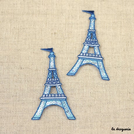 Ecusson Paillette Tour Eiffel 78 mm  Ecusson à thermocoller 78 x 45 mm
