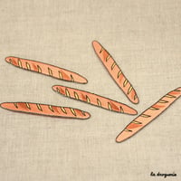 Ecusson baguette tradition 99 mm  Ecusson à thermocoller 99 x 14 mm