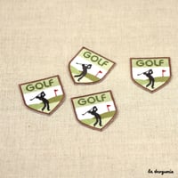 Ecusson Sport golf  Ecusson à thermocoller 50×45 mm
