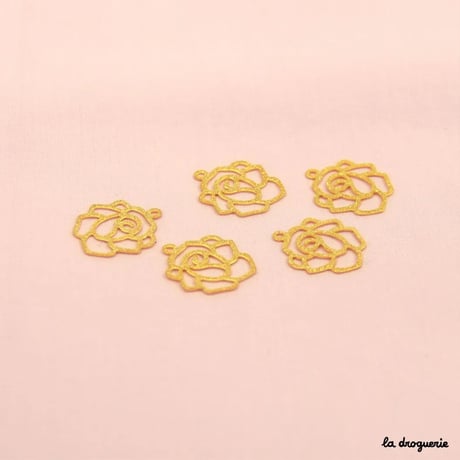 Perle Découpage rose granité | Perle 21 mm