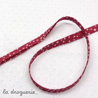 Biais “Voie lactée” Pétunia | Biais replié - largeur pliée 10 mm