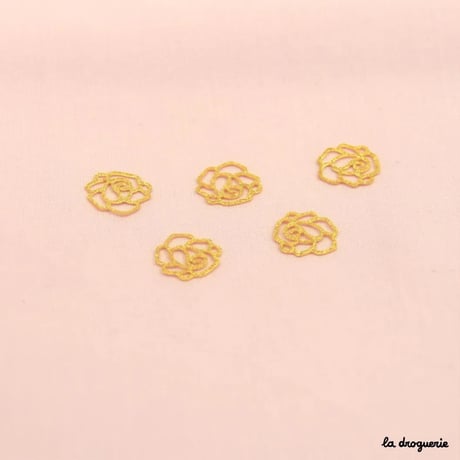 Perle Découpage rose granité | Perle 13 mm