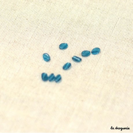 Perle Cellophane grain de café | Perle 8x6 mm