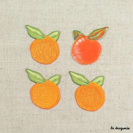 Ecusson Agrément fruit orange | Ecusson á thermocoller 46x35 mm