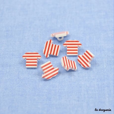 Bouton Penfret Marinière rayée 15 mm