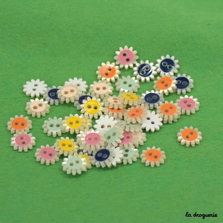 Bouton Happy daisy 12 mm