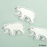 Ecusson « Tout doux ours blanc »