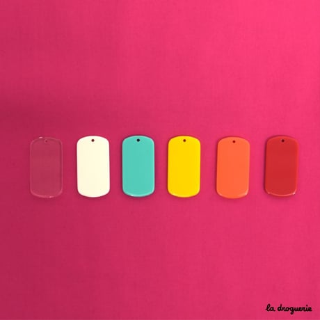 Perle « Imagine pendant rectangle » 38 mm de hauteur