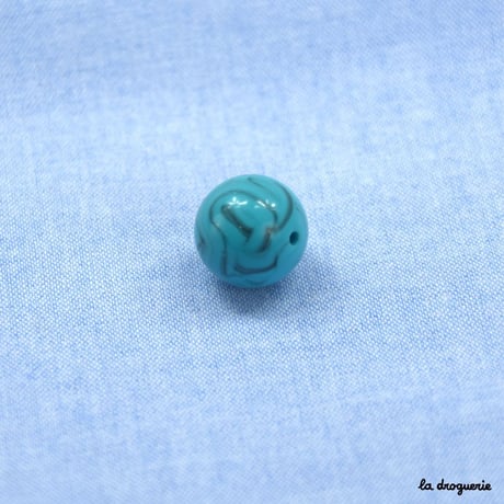 Perle « Style agate boule » 12 mm