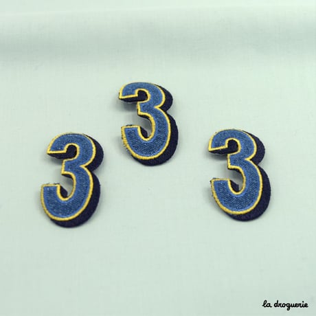 Ecusson Numéro | Ecusson à thermocoller 52 × 55 mm
