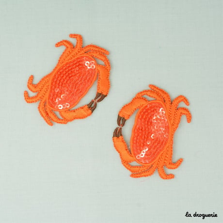 Ecusson « Crabe paillettes »