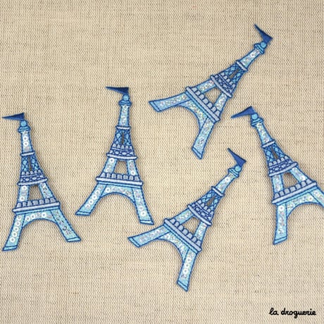Ecusson Paillette Tour Eiffel 78 mm  Ecusson à thermocoller 78 x 45 mm