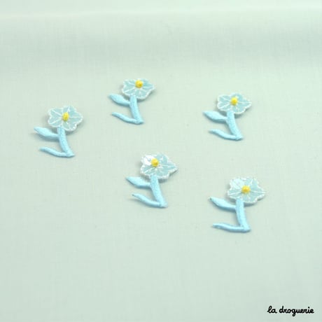Ecusson Paillettes fleurette | Ecusson à thermocoller 28×20 mm