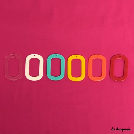Perle « Imagine pendant anneau » 54 mm de hauteur