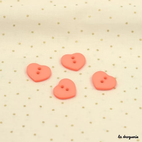 Bouton Caprice coeur 15 mm