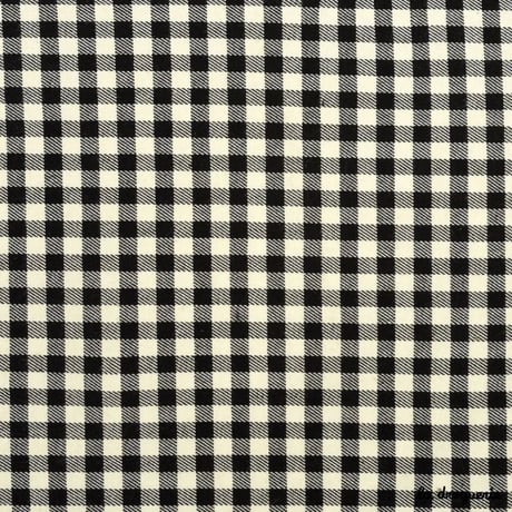 Tissu Vichy façon Lauren Bacall | 6 x 6 Noir/Ecru