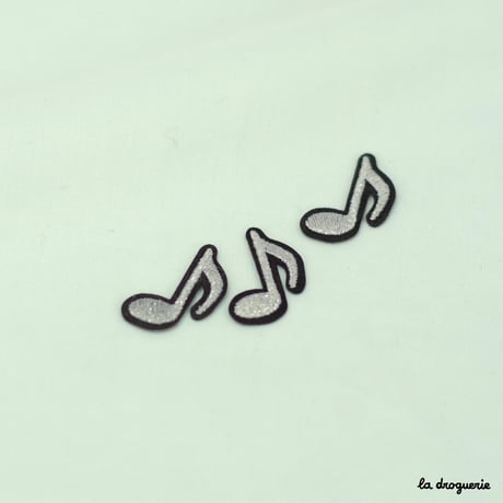 Ecusson Agrément Musique croche | Ecusson á thermocoller 27x18 mm