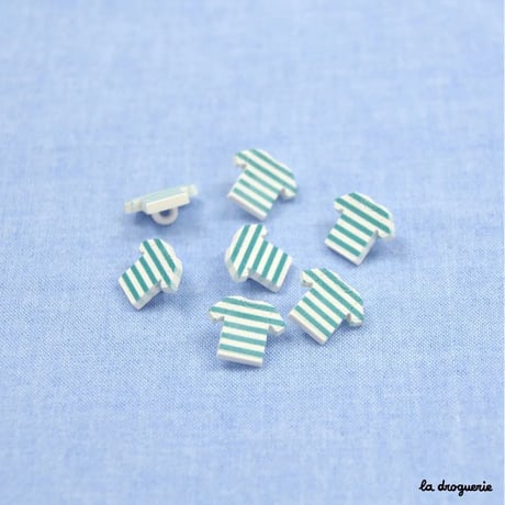Bouton Penfret Marinière rayée 15 mm