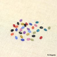 Perle Cellophane grain de café | Perle 8x6 mm