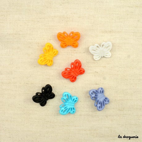 Bouton Envolée papillons ajourés 20 mm