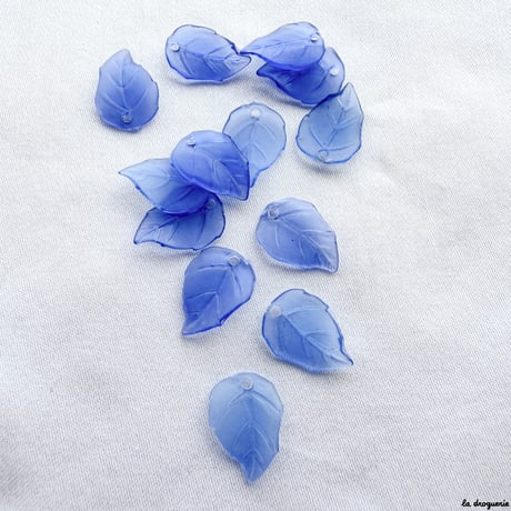 Perle Glaçon feuille ronde | Perle 13x10 mm