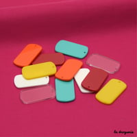 Perle « Imagine pendant rectangle » 38 mm de hauteur