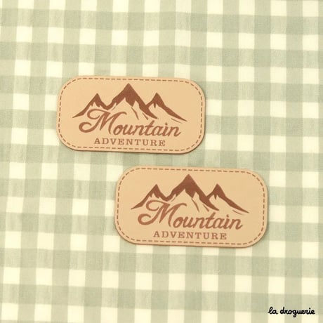Ecusson Mountain adventure 59 mm | Ecusson à thermocoller 59×31 mm