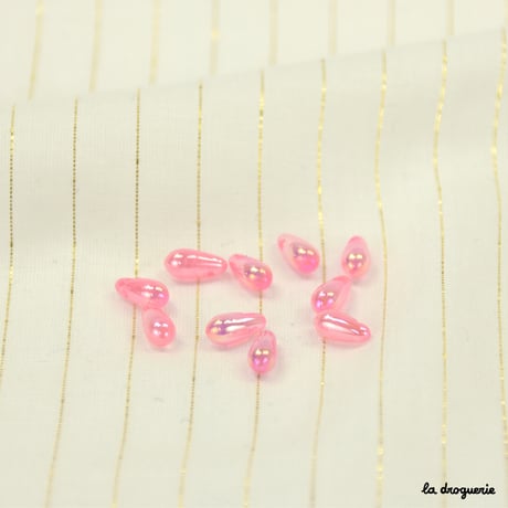 Perle Tonga goutte irisée | Perle 8x4 mm