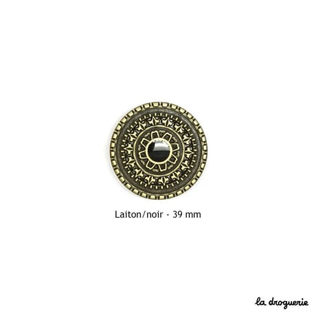 Bouton Berwick street ciselé 39 mm