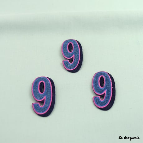 Ecusson Numéro | Ecusson à thermocoller 52 × 55 mm