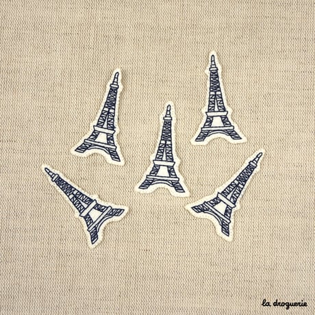 Ecusson feutre Tour Eiffel 51 mm  Ecusson à thermocoller 51 x 30 mm