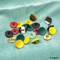 Bouton Chromatique ondulation 15mm