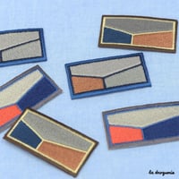 Ecusson Façon drapeau 54 mm | Ecusson à thermocoller 54×29 mm
