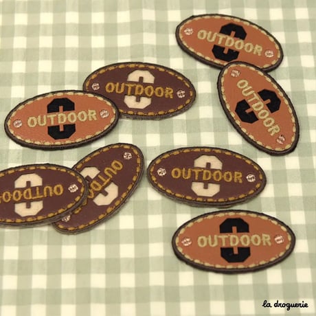 Ecusson Outdoor ovale 55 mm | Ecusson à thermocoller 55×30 mm