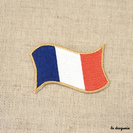 Ecusson drapeau français 60 mm  Ecusson à thermocoller 60 x 38 mm
