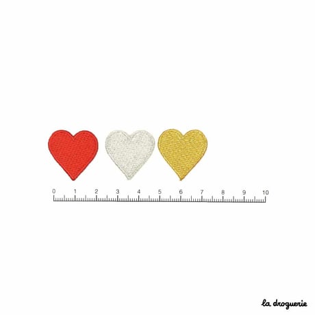 Ecusson « Dame de coeur »Doré | Ecusson à thermocoller 24 mm