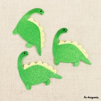 Ecusson Dino Diplodocus | Ecusson à thermocoller 60×55 mm