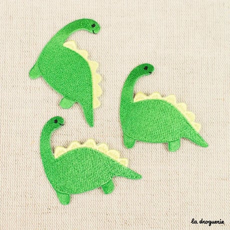 Ecusson Dino Diplodocus | Ecusson à thermocoller 60×55 mm