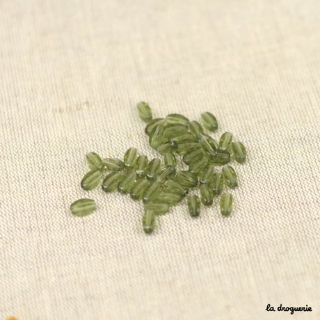 Perle Cellophane olive 4 faces | Perle 8x4 mm