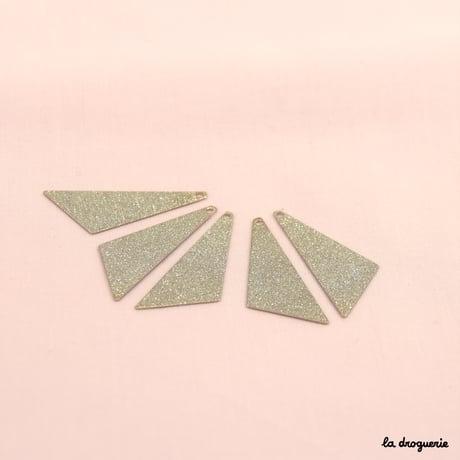 Perle Puzzle triangle granité | Perle 35x13 mm