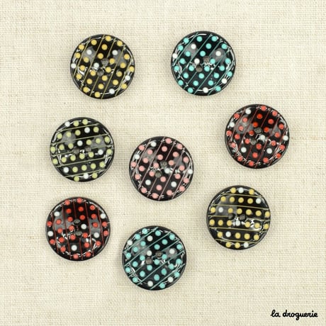Bouton Pop pois 20 mm