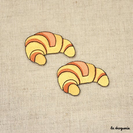 Ecusson croissant tradition 58 mm  Ecusson à thermocoller 58 x 39 mm