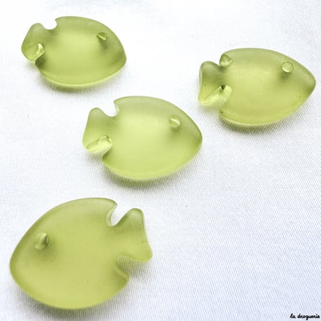 Perle Océaniques poisson-papillon | Perle 21x15 mm
