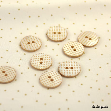 Bouton « Mini damiers pion » 18 mm